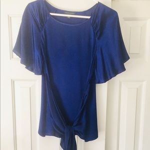 Banana Republic Flutter sleeve silk top XS petite